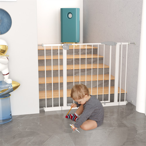 White wide baby gate - gate, for