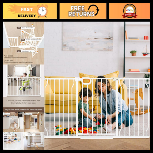 Extra wide baby gate with - extra,