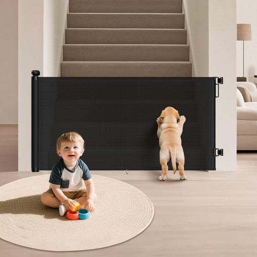 Retractable baby gate for - gate,